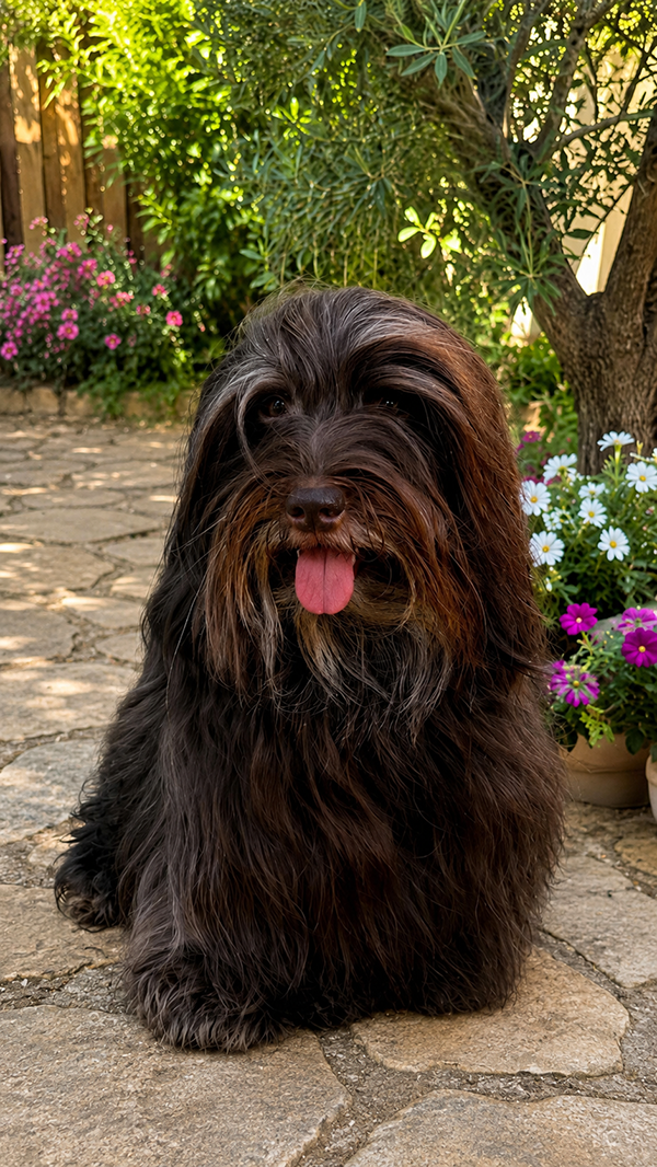 Tito, ejemplar de Bichón Habanero chocolate de Bahía de Rhode